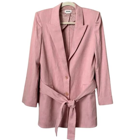 ZADIG & VOLTAIRE Vita Jac Mandala Jacket S 36 Blush Pink Tie Prep Old Money - Picture 7 of 13